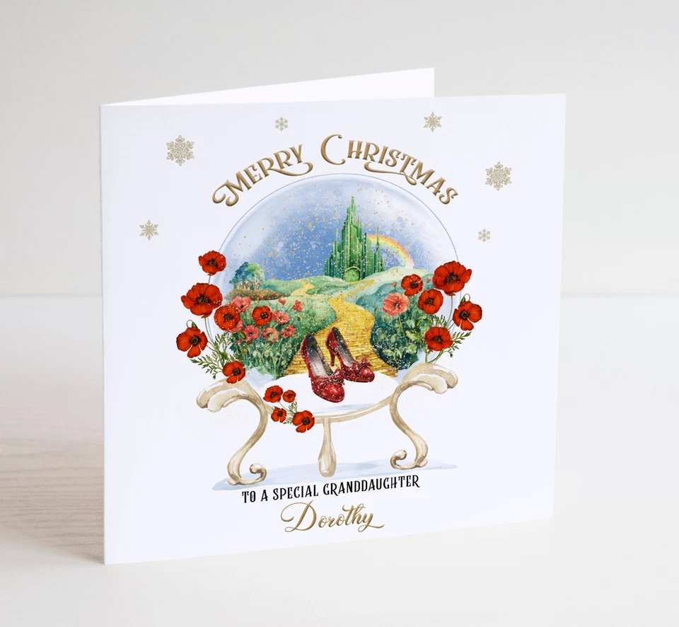 Wizard of Oz Christmas Card - Dorothy Tin Man Scarecrow Toto - Image 1 of 1