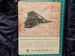 1942 PRINT AD CHESSIE CORRIDOR CHESAPEAKE AND OHIO RAILROAD - Picture 1 of 1