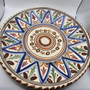 Pablo Sanguino Toledo Spain Pottery Wall Plate Vintage Hand Painted 10" Signed - Picture 1 of 9