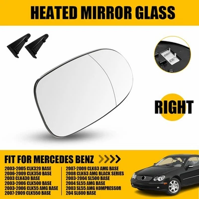 适用于梅赛德斯奔驰 CLK320 CLK350 CLK500 CLK63 乘客侧镜玻璃加热 — 第 1/4 张图片