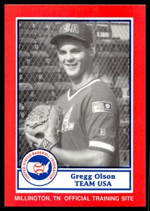 1990 Pan Am Team USA Red BDK 12 Gregg Olson   USA  Baseball Card