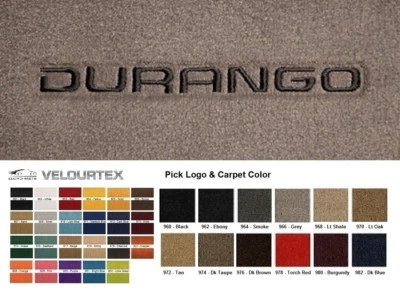 Lloyd Mats Velourtex Dodge Durango Custom Front Floor Mats (1998-2009) - Image 1 of 4
