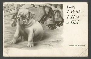 Vintage Postcard - "Gee, I wish I had a Girl!" V. Colby Print - Posted 1911 - Bild 1 von 2