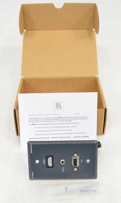 Kramer Electronics WXA-H/US(G) Wall Plate: HDMI Video + 3.5mm Audio Gray - Image 1 of 4