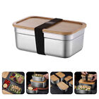  Lunch Box Fruit Storage Case with Lid Single Layer Container