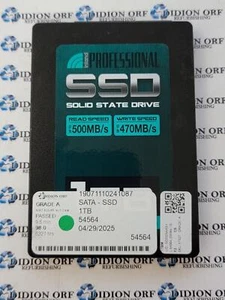 INLAND 1TB 2.5" SATA SSD 1TBM, Grade A, SKU 17127 - Photo 1/2