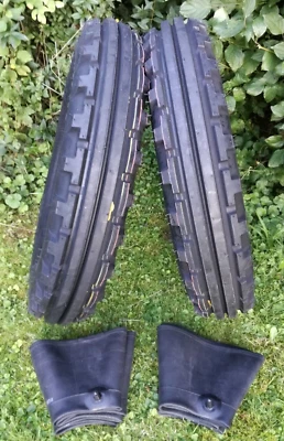 Set 2 Stk. REIFEN + SCHLAUCH 4.50-16 4PR BKT TF-8181 Traktorreifen (bis 30 km/h) - Bild 1 von 3