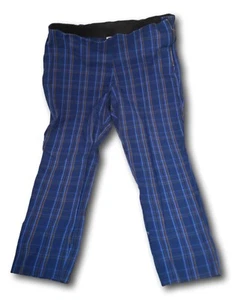 A New Day Damen blau kariert Stretch Baumwolle Skinny Ankle Hose seitlicher Reißverschluss Größe: 14 - Bild 1 von 4