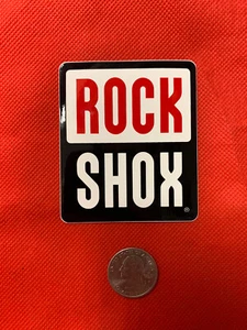 ROCK SHOX Mountain Bike Bike Fork Sticker Decal 2.5 x 3 Inches - Picture 1 of 1