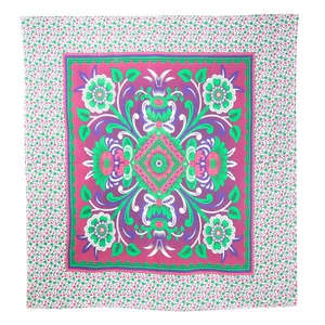 Indian Pink Floral Tapestries Art Deco Bohemian Bedspread Wall Hanging Tapestry - Picture 1 of 9