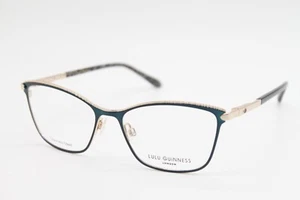NEW LULU GUINNESS L798 TEAL GOLD AUTHENTIC EYEGLASSES 53-16 - Picture 1 of 4