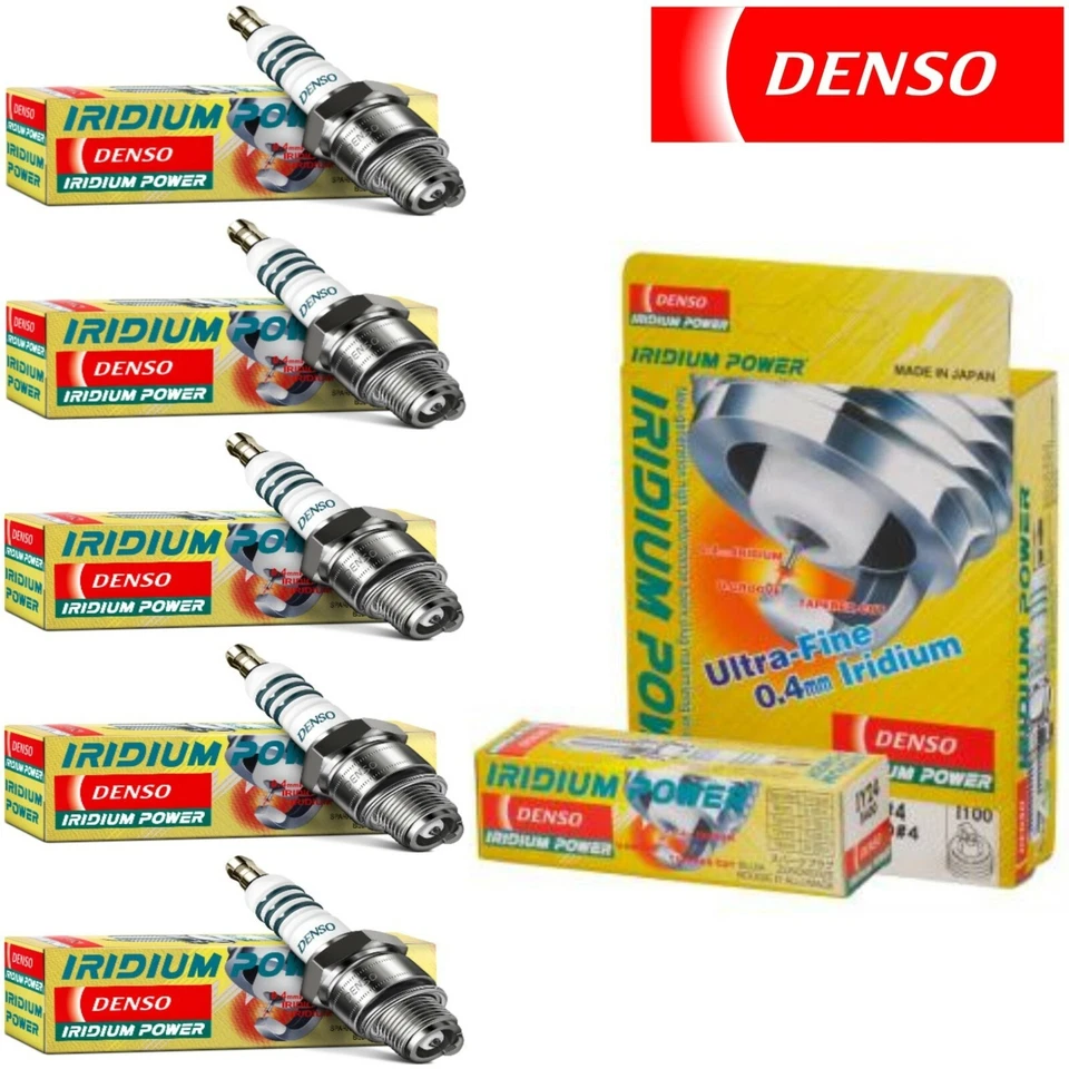 5 Pack Denso Iridium Power Spark Plugs for 2004-2007 VOLVO V70 L5-2.4L Foto 1 de 4
