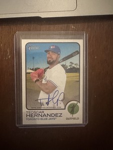 2022 Topps Heritage - Real One Autographs #ROA-TH Teoscar Hernandez 🔥🔥🔥