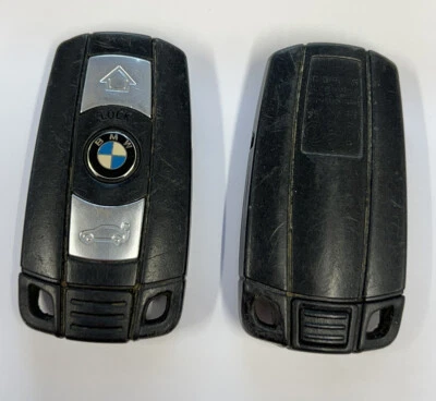 GENUINE BMW 3 BUTTON REMOTE SMART KEY FOB 1 3 5 E SERIES X5 ETC TESTED + WORKING - Image 1 of 4