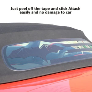 Carbon Fiber Texture Rear Window Glass Decorative Sticker For Corvette C6 05-13 - Bild 1 von 7