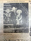 3 1948 newspapers Movie star cowboy GENE AUTRY visits MOBILE Alabama - w picture