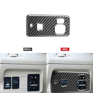 Carbon Fiber Rearview Mirror Adjustment Cover Trim For Toyota Corolla 2007-2013 - Picture 1 of 10