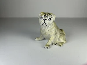 1988 NEW-RAY Pug Dog Novelty Collectible Rubber Toy Figurine - Picture 1 of 5