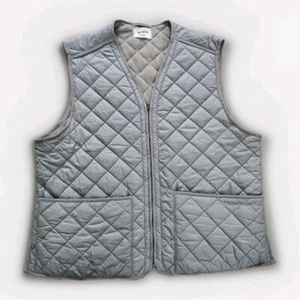 Field & Stream Mens Size XL Quilted Full Zip Vest Tan EUC Sleeveless  - Picture 1 of 9