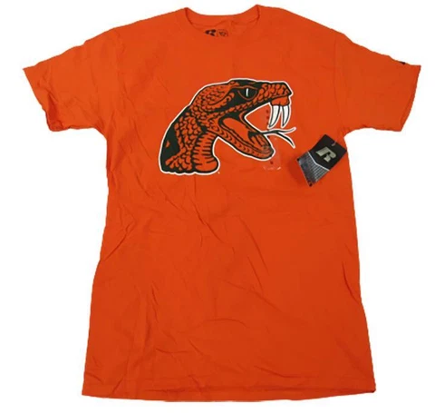 New Florida A&M Rattlers MENS Sizes S-M-L-XL-2XL-3XL Orange Adidas Shirt Cover