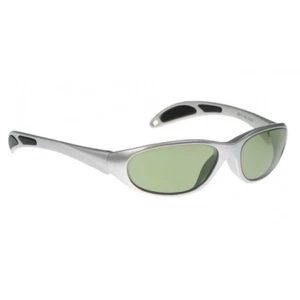 Light Green Hot Glass Furnace Glasses In Gray Maxx Wrap-Around Plastic Safety - Picture 1 of 1