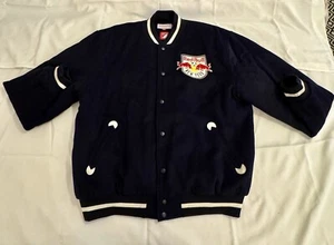 New York Red Bulls Mitchell & Ness Letterman Wool Jacket - Picture 1 of 7