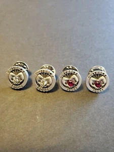 Outback Steakhouse Employee pin 2001 2002 Hands Holding heart gem stone lot of 4 - Picture 1 of 3