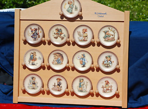 Lot Of 13 Vtg Goebel Hummel 3.25 Mini Plates See Pictures 1971-1995 & Display