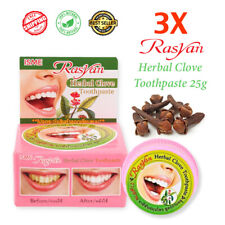 3X Toothpaste ISME Rasyan Clove Whitening Teeth Thai Herbal Anti Bacteria 25g