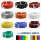 30AWG UL Silicone Cable Flexible Wire 0.08mm Stranded Copper 0.5A 600V Colored