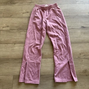 Pantalones deportivos Pact para mujer XS rosa algodón orgánico dobladillo con abertura lateral acogedores - Imagen 1 de 7