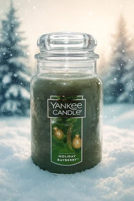 Yankee Candle Holiday Bayberry Large Jar 22oz Holiday Fast Ship Green - Image 1 of 4