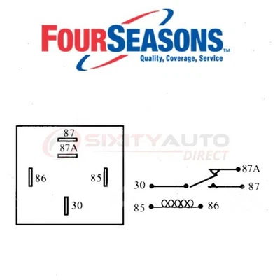 Four Seasons AC Compressor Cut-Out Relay for 1992-1993 Oldsmobile 88 - lm Foto 1 de 4