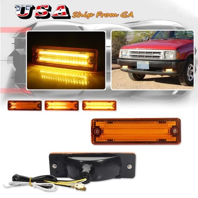 2X Luces intermitentes de señal LED DRL ámbar secuencial para camioneta Mazda 323 626 Foto 1 de 4