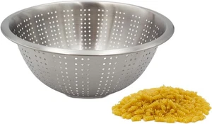 Edelstahl Nudelsieb Griffleiste Standfuß, ∅ 27,5 cm, spülmaschfest, Seiher, Sieb - Bild 1 von 5