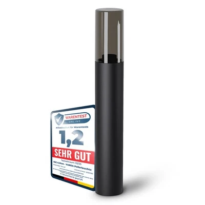 VARDA Pollerleuchte Außen IP44 Wegeleuchte schwarz E27 Fassung H50cm Gartenlampe - Bild 1 von 4