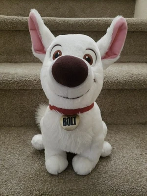 Disney Store Bolt Plush Dog With Collar 14” - Image 1 of 4