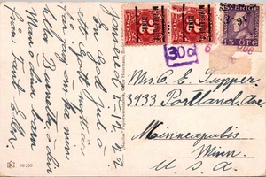 GOLDPATH: POSTAL SUECIA A U.S.A. FRANQUEO DEBIDO CV835_P03 - Imagen 1 de 2