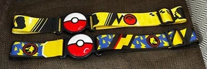 🔴 2 Pokémon Clip 'N' Go Belts by TOMY – Adjustable – 2018 – Lot of 2 - Picture 1 of 2