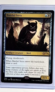 2020 MTG Magic the Gathering SLD Secret Lair #94 Baleful Strix - Picture 1 of 2