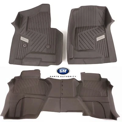 GMC Sierra 2015-2018 doble cabina equipamiento revestimiento de piso cacao delantero y trasero OEM Foto 1 de 4