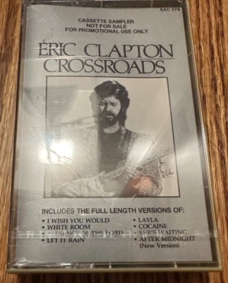 ERIC CLAPTON CROSSROADS PROMO SAMPLER CASSETTE TAPE SEALED MINT - Image 1 of 2