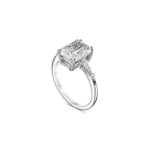 Diamond Engagement Ring VVS2 E Radiant 2.25 Carat Lab Created IGI Sparkling - Picture 1 of 30