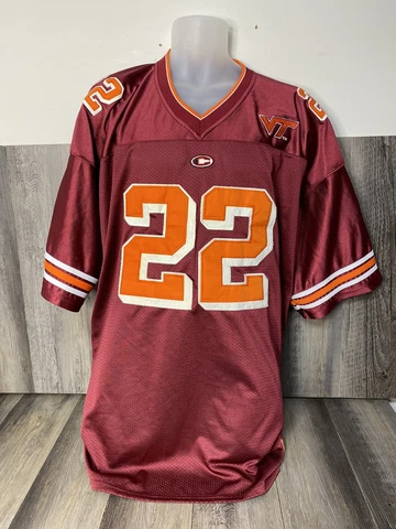 Virginia Tech Hokies XXL Football Jersey Vintage Number #22 Colosseum Athletics Cover