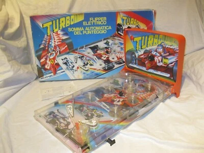🏎 Vintage 80s Ancien FLIPPER DE TABLE TURBO F1 FERRARI RENAULT LIGIER ARCOFALC - Photo 1/4