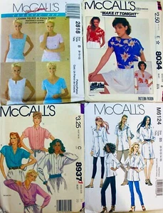 ¡Tú eliges! BLUSA DE COLECCIÓN McCalls TÚNICA TOP Patrón de costura ~ Misses & Plus Talla ~ UC  - Imagen 1 de 67
