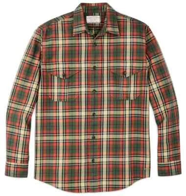 Filson Lightweight Alaskan Guide Shirt 20266730 Silver Pine Burnt Red Plaid CC