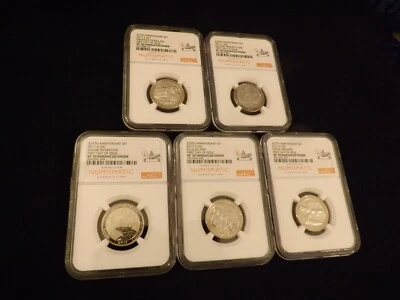 2017-S   Quarters        5 Coin Set     ENHANCED       NGC   SP 70 - Image 1 of 2