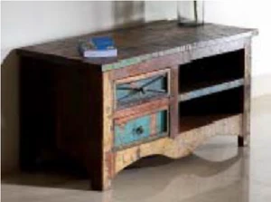 Aparador,mesa para Televisor Vintage de madera maciza de mango - Imagen 1 de 1