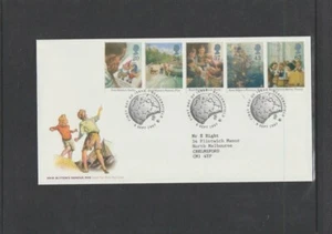 GB 1997 SG2001-5 5v set Bureau FDC+Insert-Enid Blyton (children's author)-Birth - Picture 1 of 2